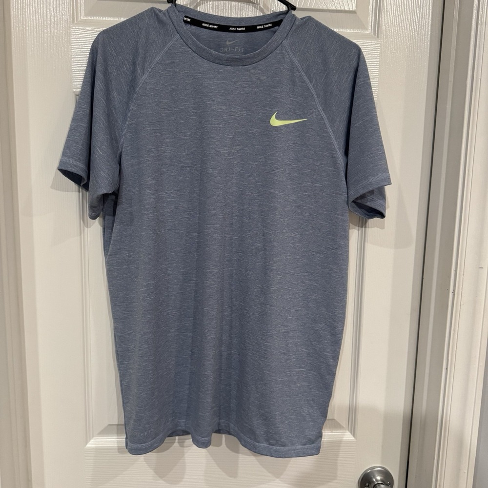 NIKE‎ SWIM ~ MEN'S SWIM SHIRT DRI-FIT ~ Size M MED-BLUE